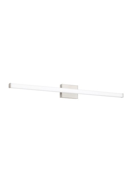 Lufe Square 48 Bath Vanity Light in Square Satin Nickel
