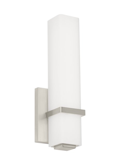 Milan LED Bath Sconce in Satin Nickel