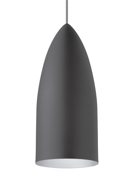 Mini Signal Pendant for FreeJack in Freejack Rubberized Gray and Platinum Satin Nickel No Lamp
