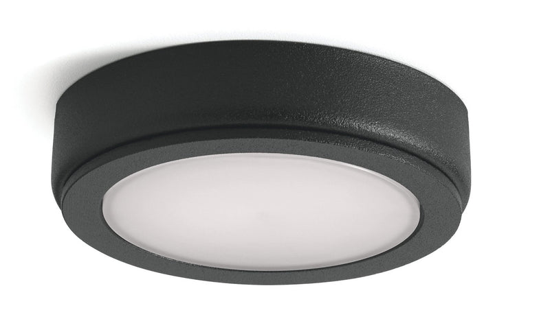 6D Series 24V LED Disc Light in Textured Black