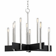 Abrams 10-Light Chandelier in Polished Nickel