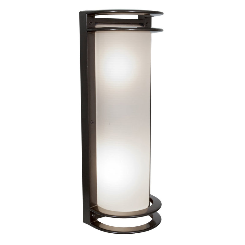 Nevis 2-Light Outdoor Bulkhead Light in Bronze