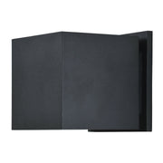 Square LED Outdoor Wall Washer in Black