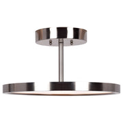 Sphere LED Semi-Flush Mount in Brushed Steel