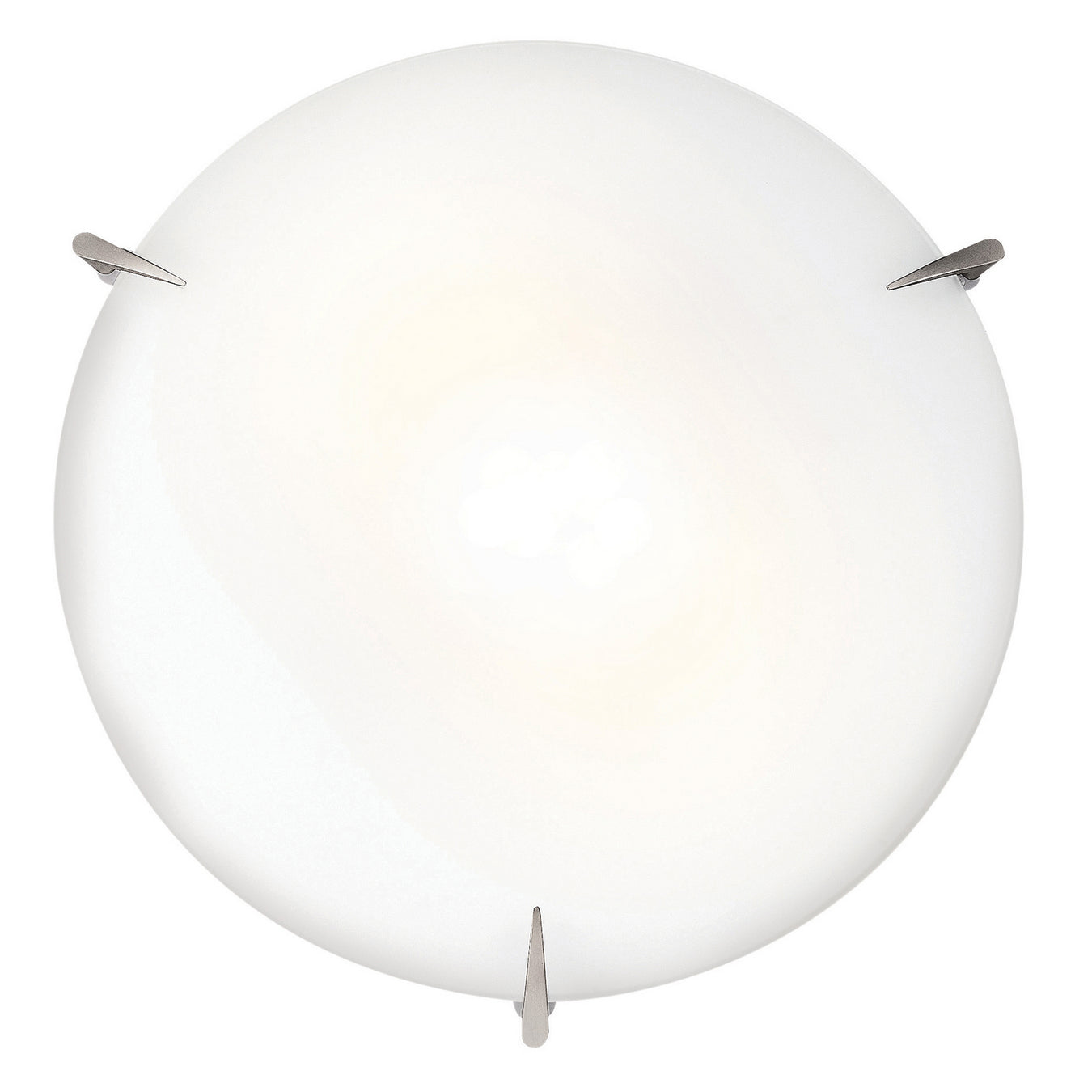 Zenon Dimmable LED Flush Mount in Brushed Steel Finish