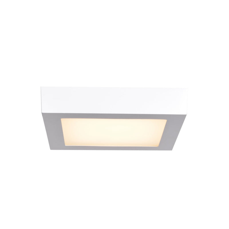 Strike 2.0 Square LED Flush Mount in White