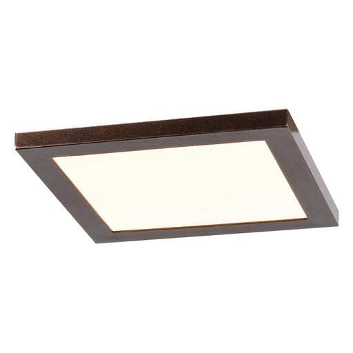Boxer (m) LED Square Flush Mount in Brushed Steel Finish