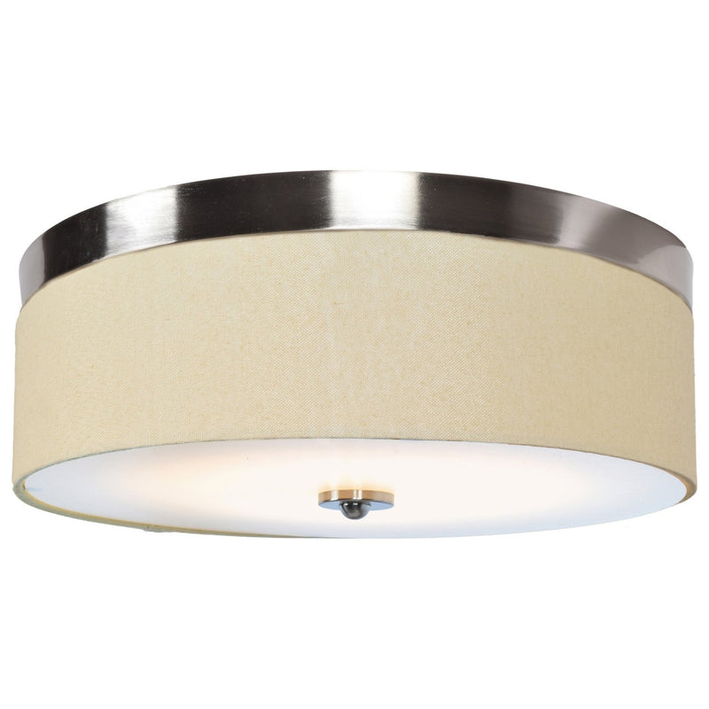 Mia 16" LED Flush Mount in Brushed Steel