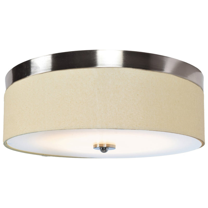Mia 18" LED Flush Mount in Brushed Steel