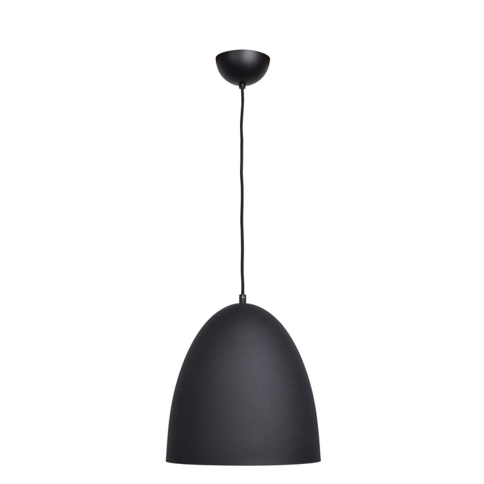 Nostalgia 1-Light Pendant in Matte Black Finish