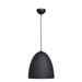 Nostalgia 1-Light Pendant in Matte Black Finish