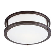Conga 2-Light Flush Mount in Bronze