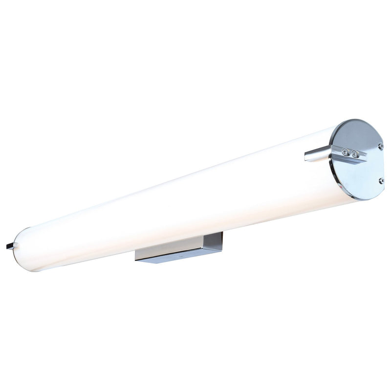 Tube LED Bath Vanity Light in Chrome