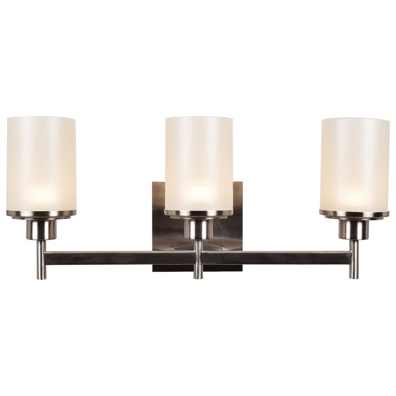 Perch 3-Light LED Bath Vanity Light in Brushed Steel