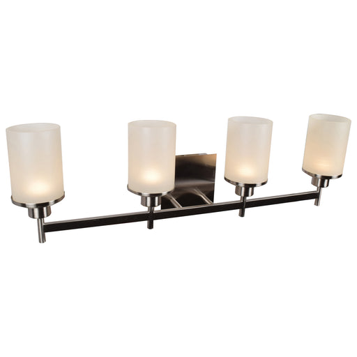 Perch 4-Light LED Vanity in Brushed Steel Finish