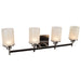 Perch 4-Light LED Vanity in Brushed Steel Finish
