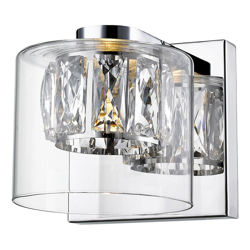 Private Collection LED Bath Sconce in Mirrored Stainless Steel