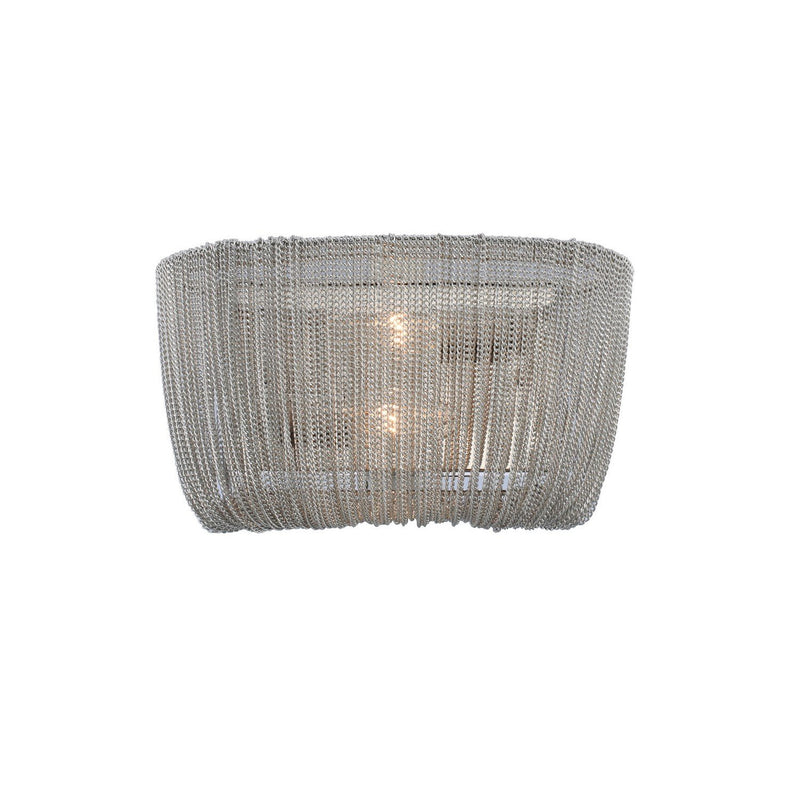 Genevieve 2-Light Wall Sconce in Polished Nickel