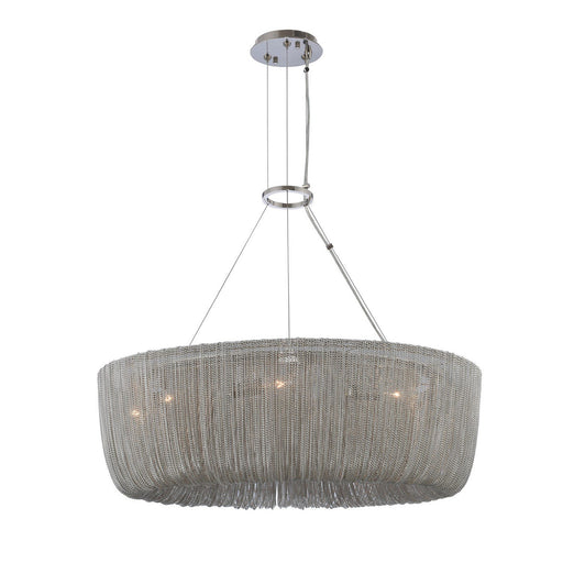 Genevieve 9-Light Pendant in Polished Nickel