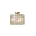 Roxy 17" Semi Flush Mount in Oxidized Gold Leaf