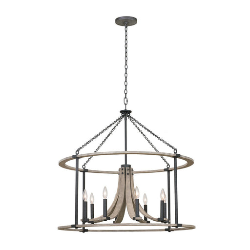 Middleton 8-Light Chandelier in Natural Iron