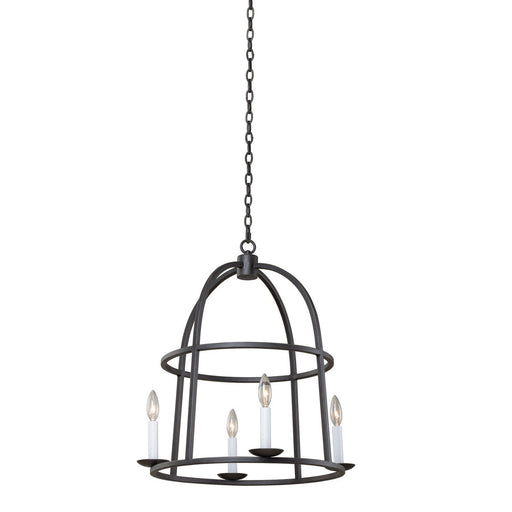 Wickenburg 4-Light Chandelier in Black Iron