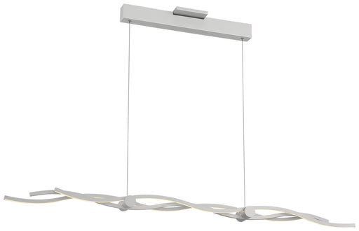 Tidalist LED Linear Pendant in Silver
