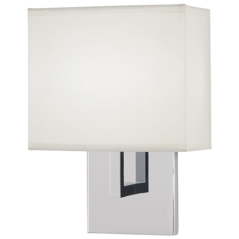 George Kovacs 7" Fabric Shade Wall Sconce in Chrome