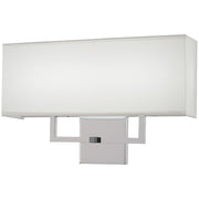 George Kovacs 17" Fabric Shade Wall Sconce in Chrome