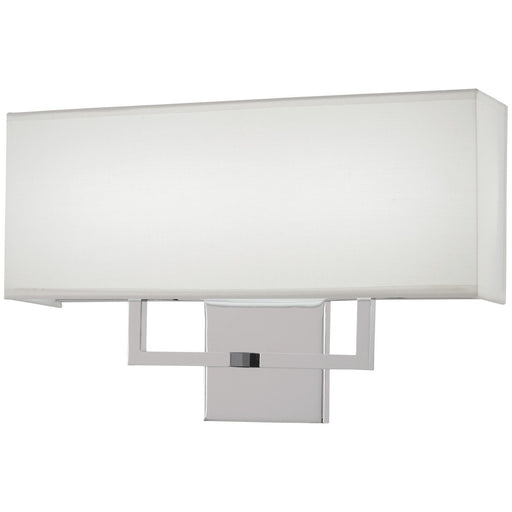 George Kovacs 17" Fabric Shade Wall Sconce in Chrome