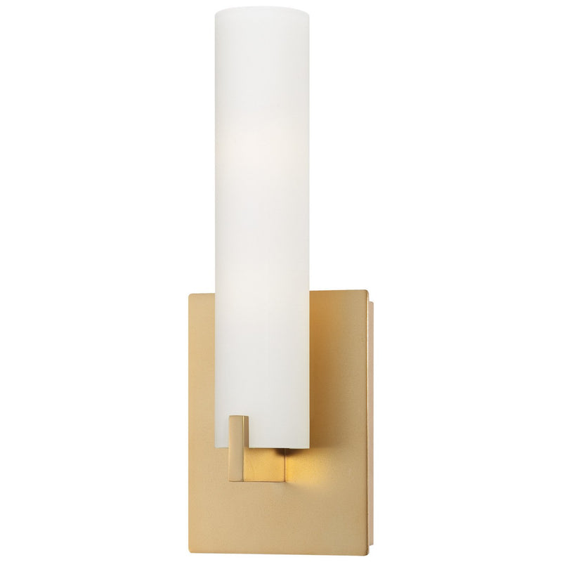 Tube Wall Sconce in Honey Gold