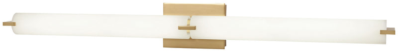 Tube LED Wall Sconce in Honey Gold - Lamps Expo