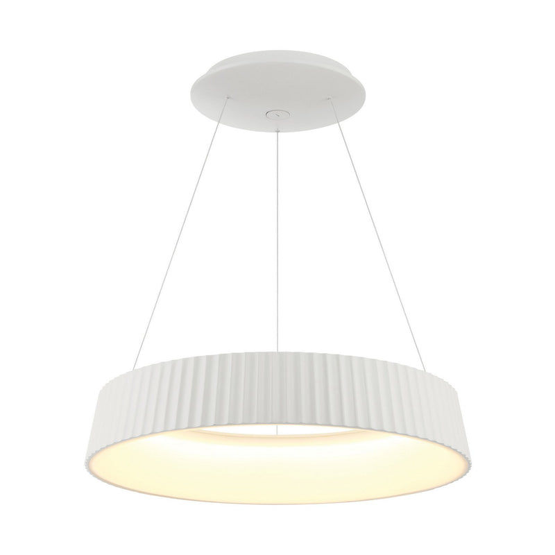 Star Gate 23.5" LED Pendant in White