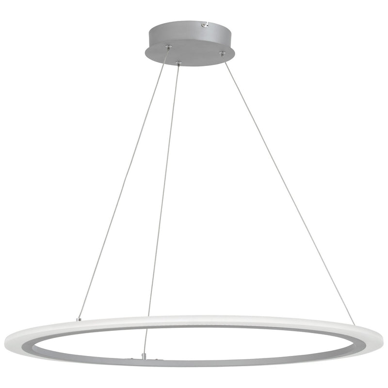 Discovery Slim 31" LED Pendant in Silver