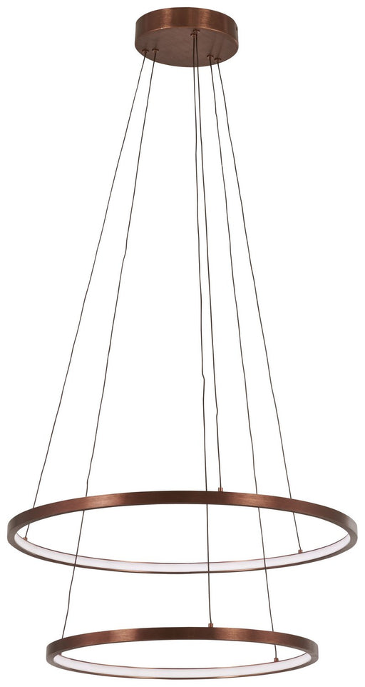 Full Orbit 2-Light LED Pendant in Satin Bronze