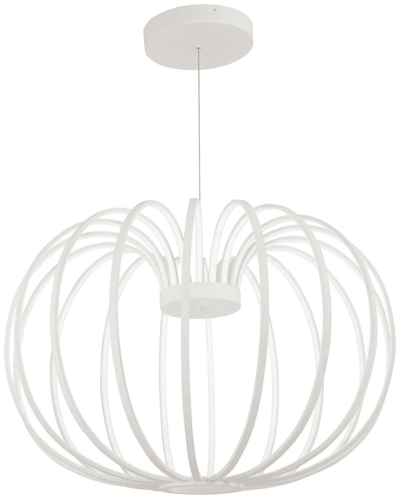 Snow Sprite 18-Light LED Pendant in Matte White