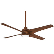 Swept 56" LED Ceiling Fan in Distressed Koa