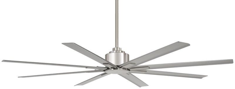 Xtreme H2O 65" Outdoor Ceiling Fan in Brushed Nickel Wet