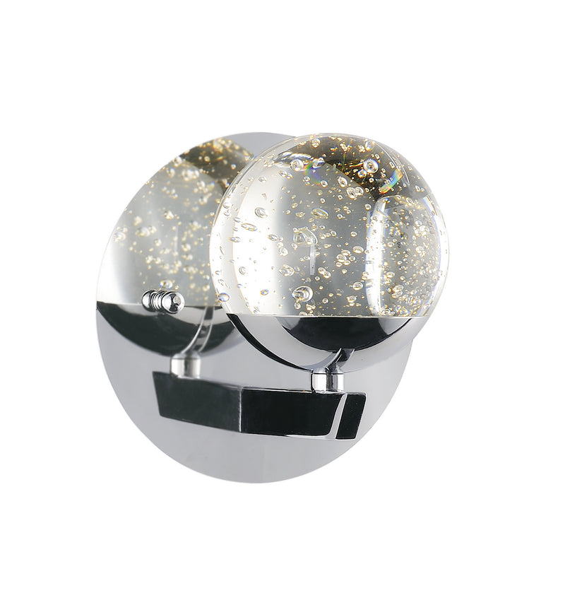 Orb II LED Wall Sconce in Polished Chrome - Lamps Expo