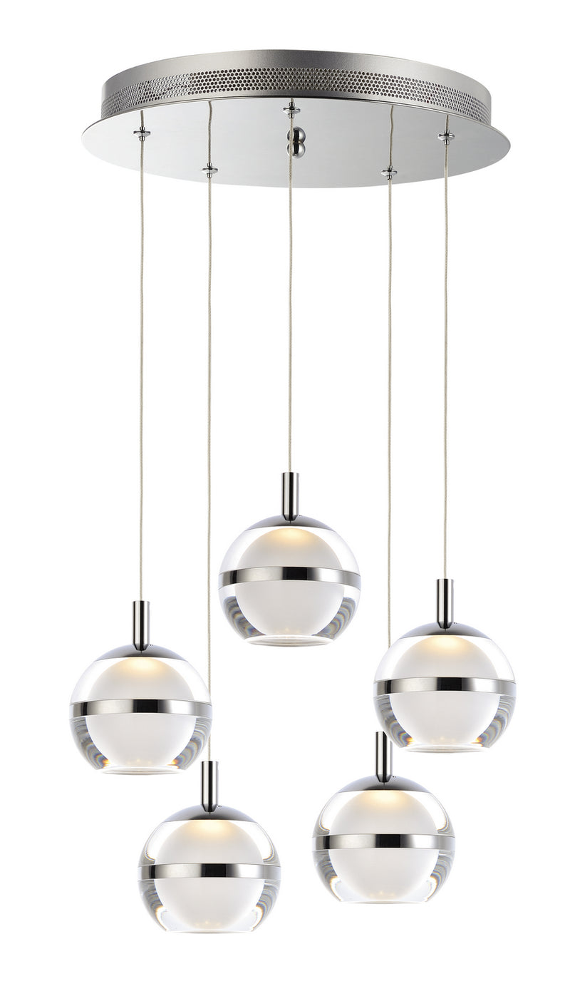 Swank 5-Light LED Pendant - Lamps Expo
