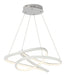 Twisted LED Pendant in Matte White - Lamps Expo