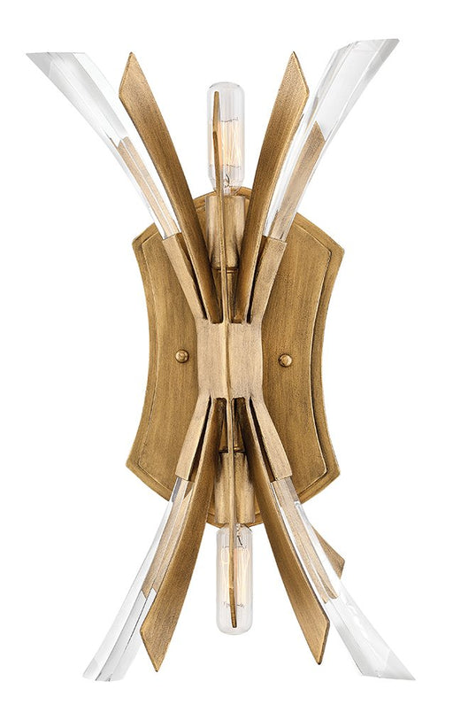 Vida 2-Light Wall Sconce in Burnished Gold