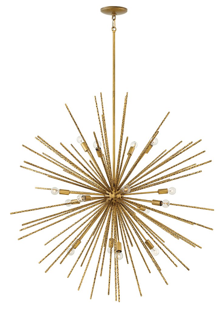 Tryst 16-Light Orb Chandelier in Burnished Gold