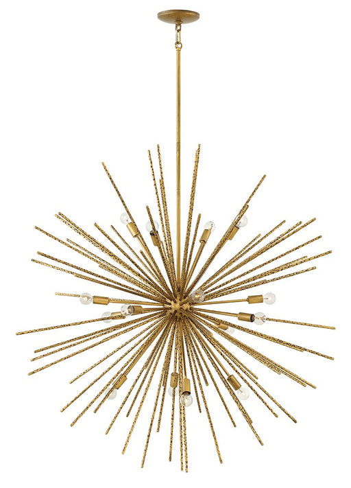 Tryst 16-Light Orb Chandelier in Burnished Gold