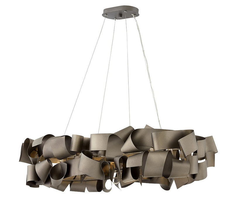 Delfina 6-Light Linear Chandelier in Metallic Matte Bronze