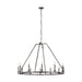 Landen Chandelier in Smith Steel - Lamps Expo