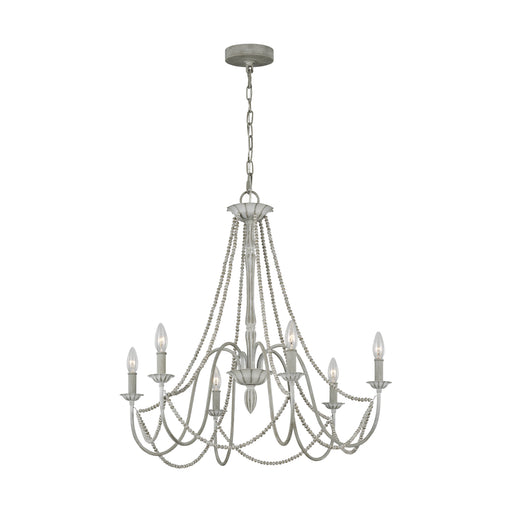 Maryville Chandelier in Washed Grey - Lamps Expo