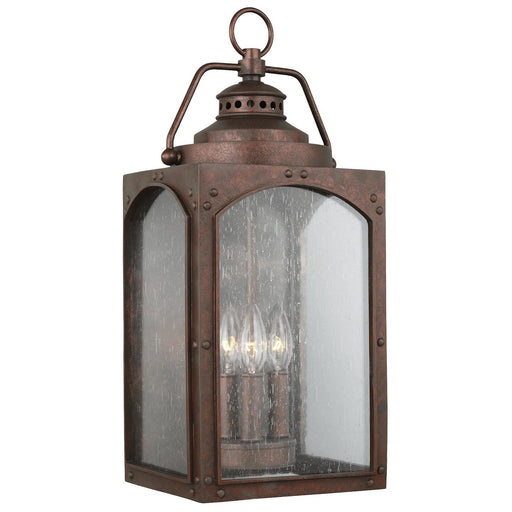 Randhurst 3-Light Outdoor Wall Lantern in Copper Oxide