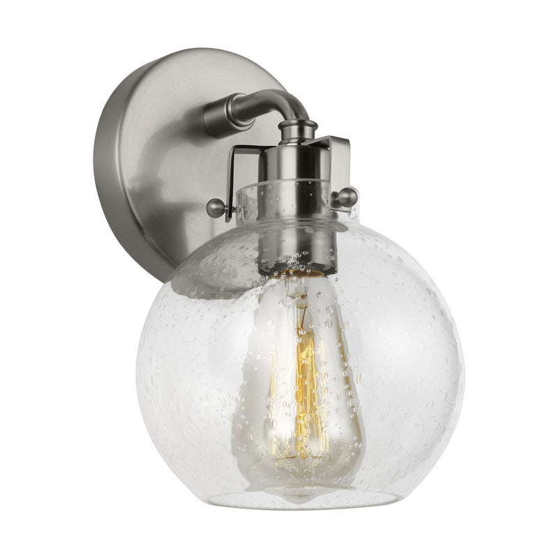 Clara Bath Sconce in Satin Nickel