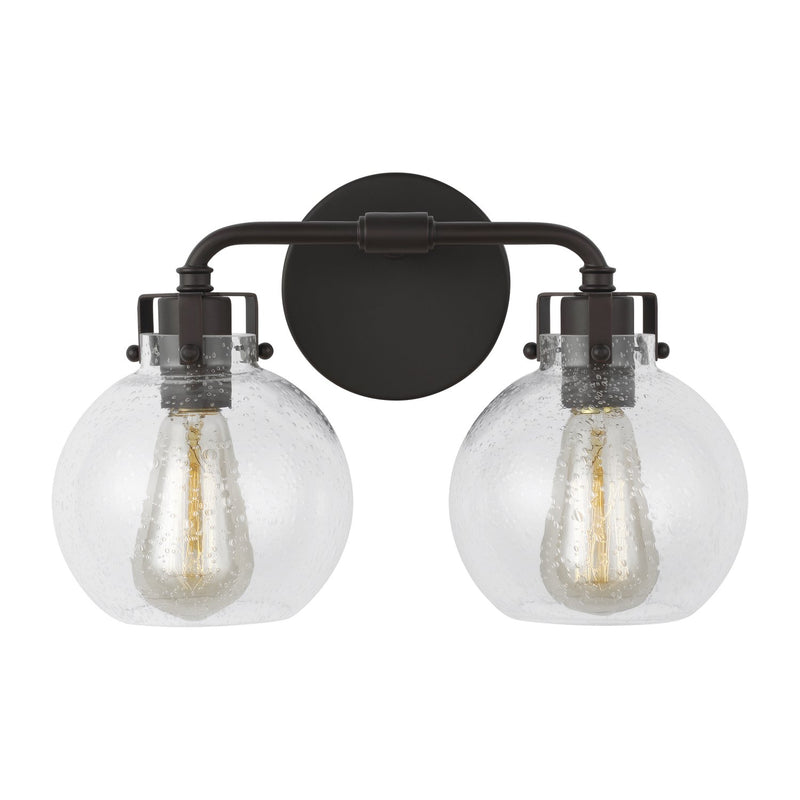 Clara 2-Light Bath Vanity Light in Oil Rubbed Bronze